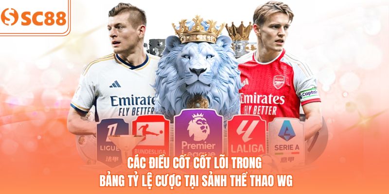 Các điều cốt cốt lõi trong bảng tỷ lệ cược tại sảnh thể thao WG